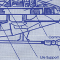 Inset of an Origin Aerospace Scimitar blueprint showing the life support.